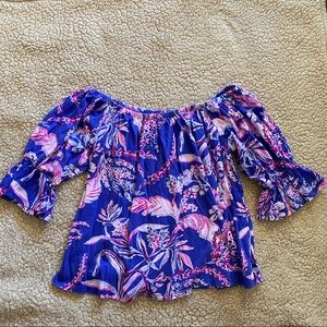 COPY - LILLY PULITZER CHANNING OFF SHOULDER TOP